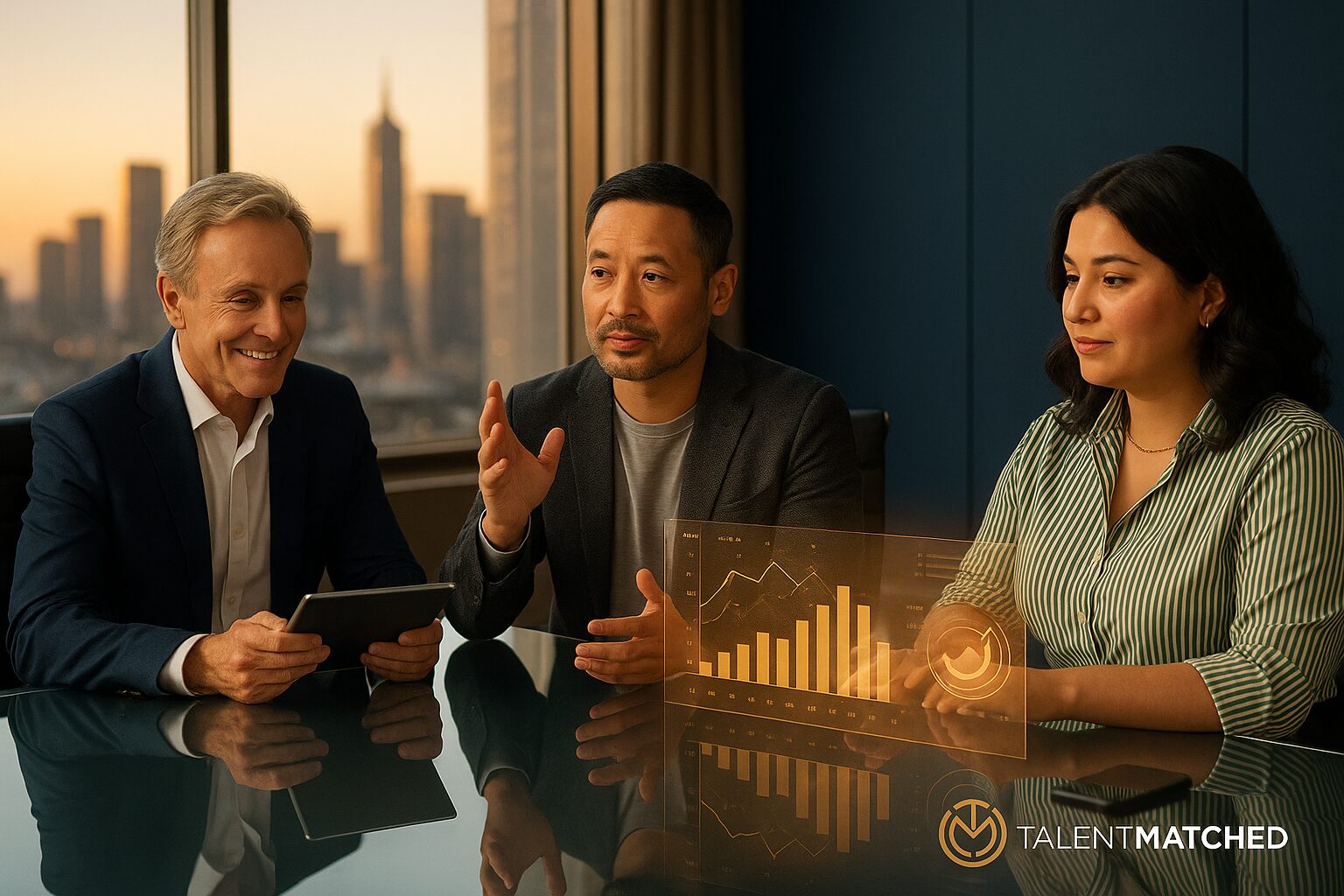 Three talent professionals hiring faster